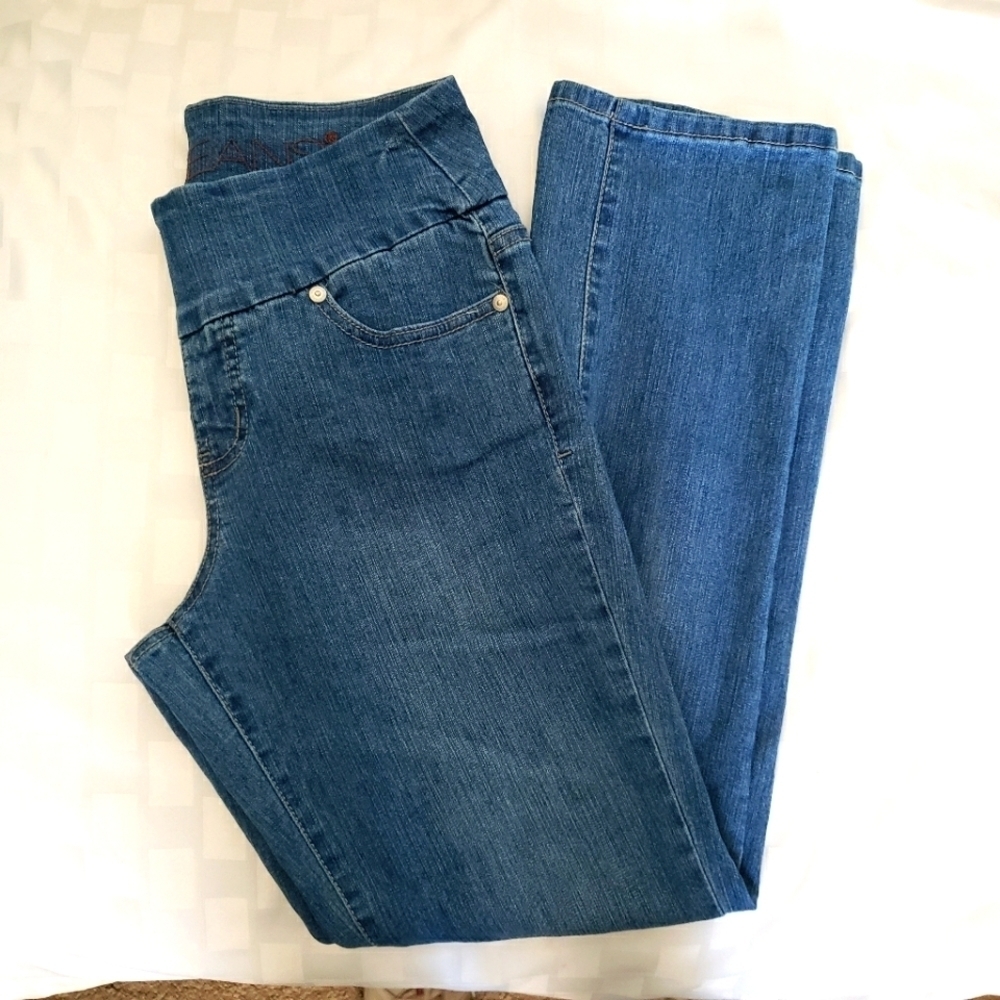 JAG Pull-On  Wide Waist Band Straight Leg Women's  Jeans  Size XS